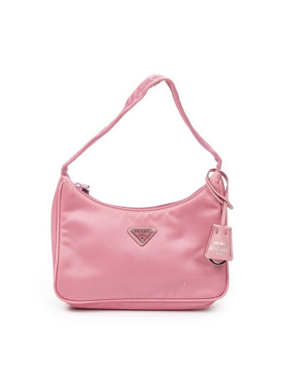 Prada Mini Zip Hobo Pink Nylon Canvas - Picture 11 of 15
